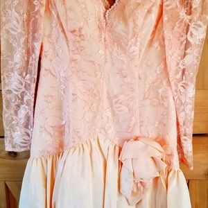 Beautiful peach lace dress
